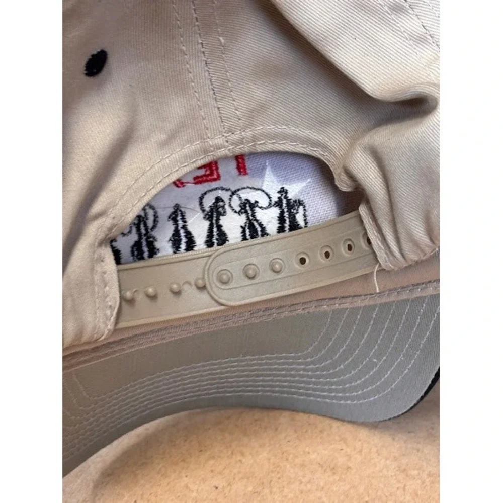 J Hats Texas The Lone Star State‎ Snapback Hat Tan Black Cowboy Embroidery Cap